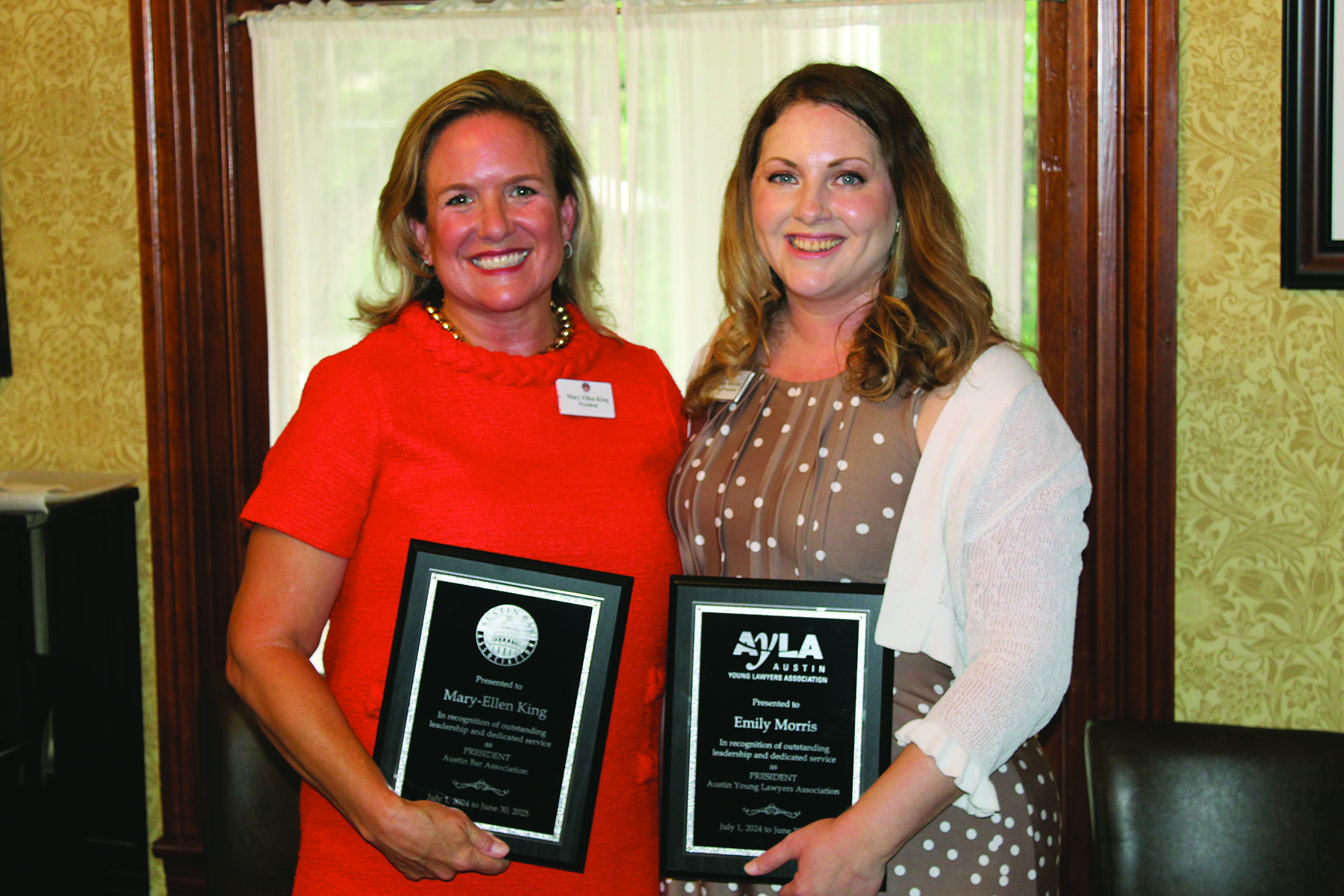 Featured image for “Austin Bar & AYLA Leaders Recognize Outstanding Member Contributions During End-of-Year Reception”