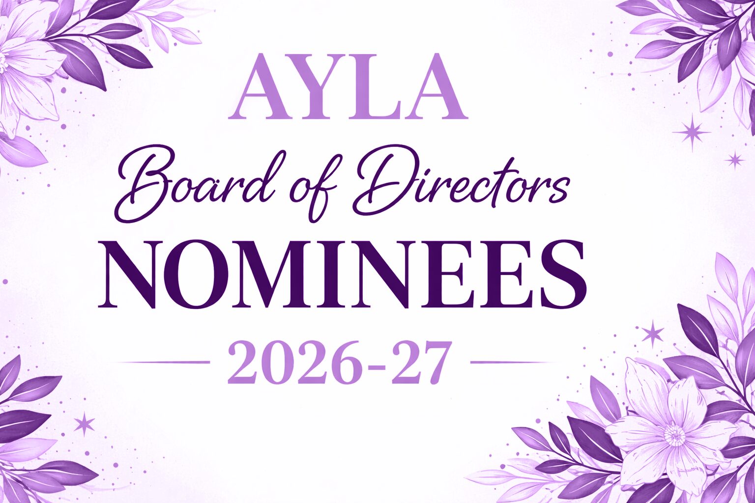 Featured image for “Announcing the Slate of Nominees for the AYLA Board of Directors 2026-27”